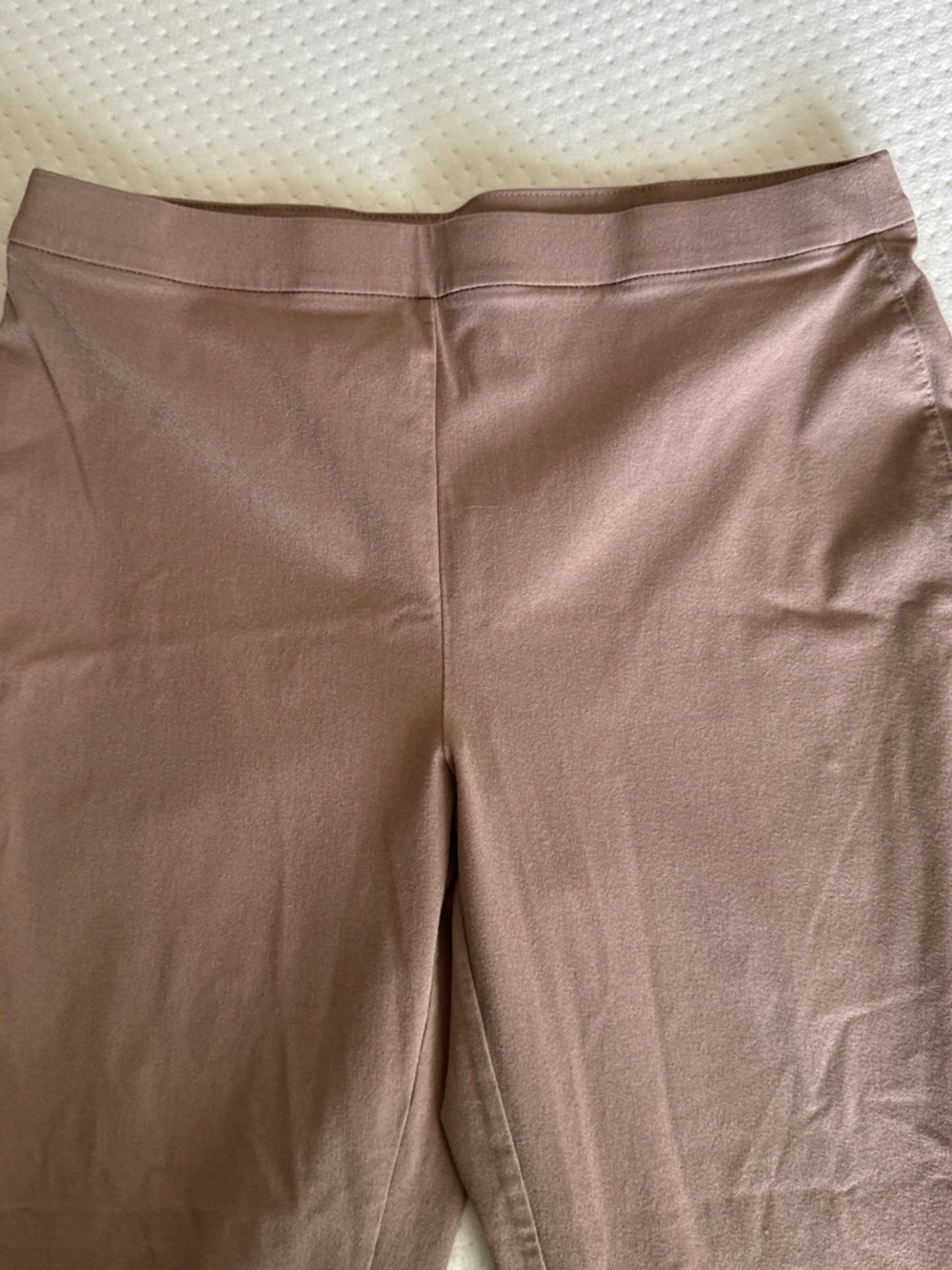 Chico's | Traveler’s Neutral Brown Knit Wide-Leg Pants | Women’s Size 1R